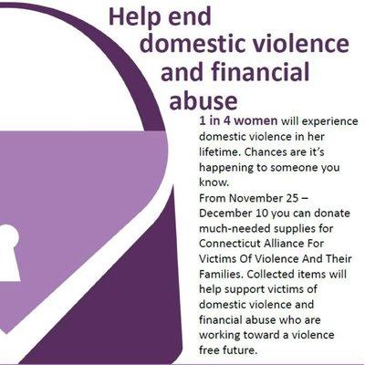 We support New Jersey Coalition to End Domestic Violence.