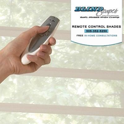 Remote control shades Albuquerque, New Mexico by Blind Scapes. Call us at 505-352-5250  for more information and for pricing ...