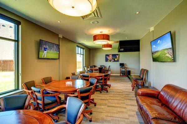 Cigar Room with Golf Simulator