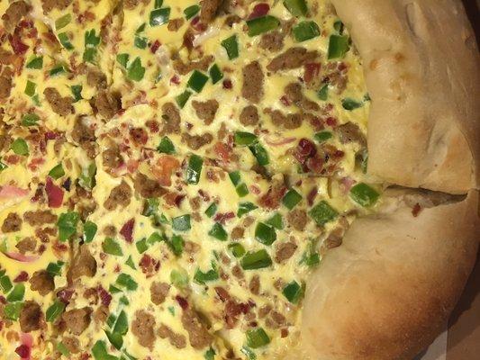 Loaded Breakfast Pizza