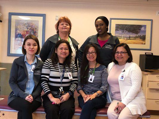 We've got a great group, here! Pictured are our MDS Coordinators, Medical Records Director, Nurse, CNA, and Marketing Assistant!