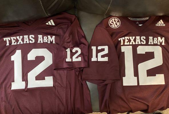 Texas A&M custom home premier jersey