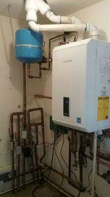 Replaced both water heater and boiler with a dual tankless boiler/water heater combo unit.