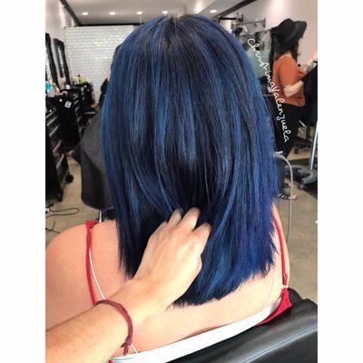 Blue hair by Christina