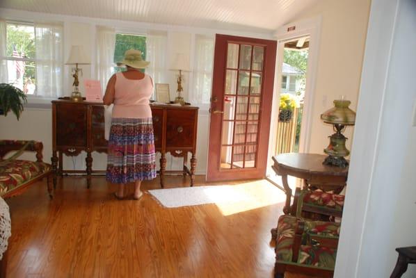 foyer at cottage's front door