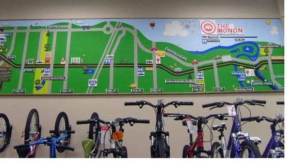 Wall Map of Monon