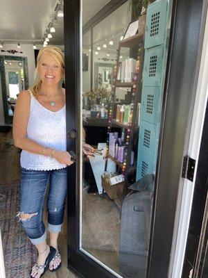 This Janet Catalano who is the owner and stylist of the salon.