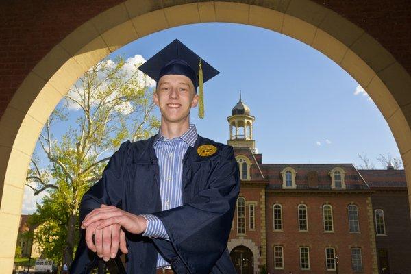 Josh Lehman, who has earned a Bachelor of Science in Sports Management from West Virginia University.