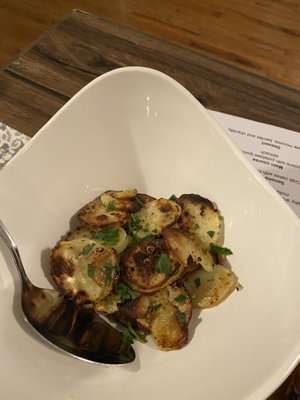 Potatoes lyonnaise - perfect complement to our steak