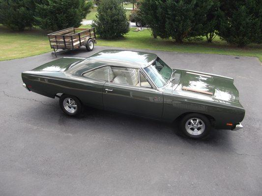 1969 Ply Roadrunner body and paint by East Coast Refinishing.