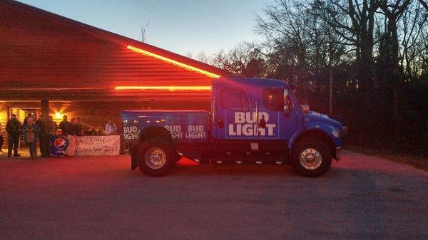 The Bud Light truck stopping by to check out the bands!