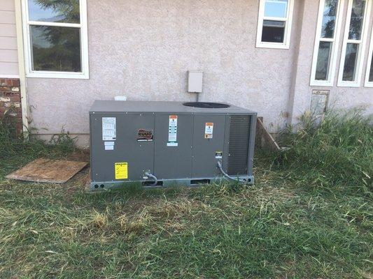 New packaged unit installed in Sacramento.