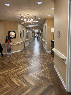 One of the residence hallways