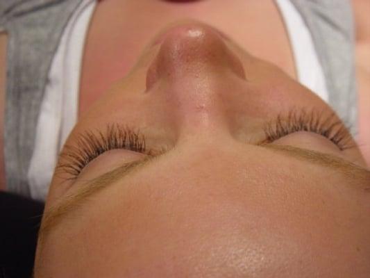 after lash extensions