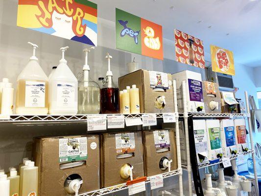 Refill by the ounce from our selection of household cleaning and bath products.