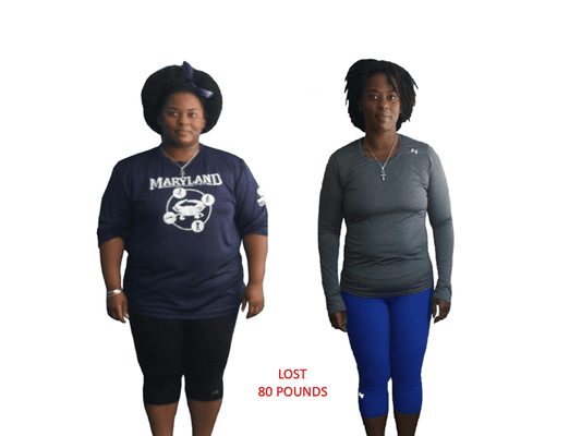 progress of our amazing client before and after photo. Crushed her goals! www.RepkeFitness.com