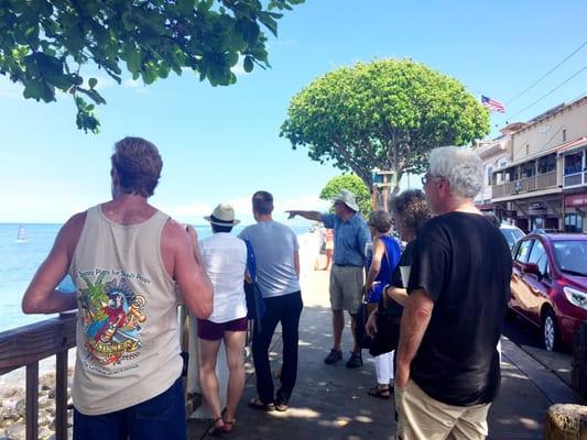 The group along Front Street.