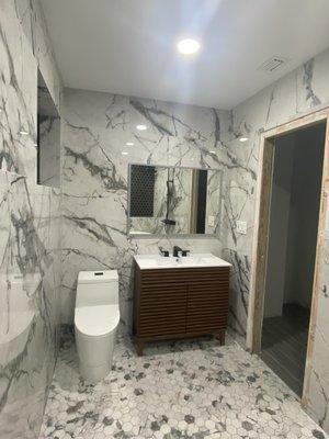 Toilet and vanity