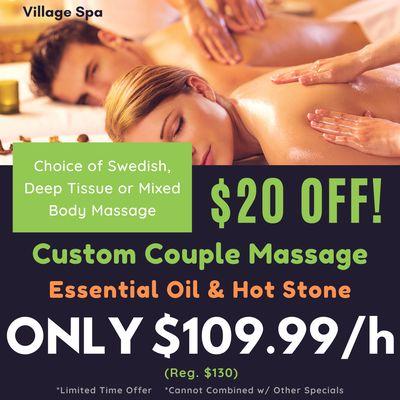 Custom Couple Massage $20 OFF