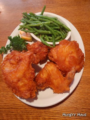 Wednesday fried chicken dinner $12.