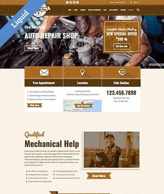 Turnkey  Auto Repair Shop Website - eCommerce