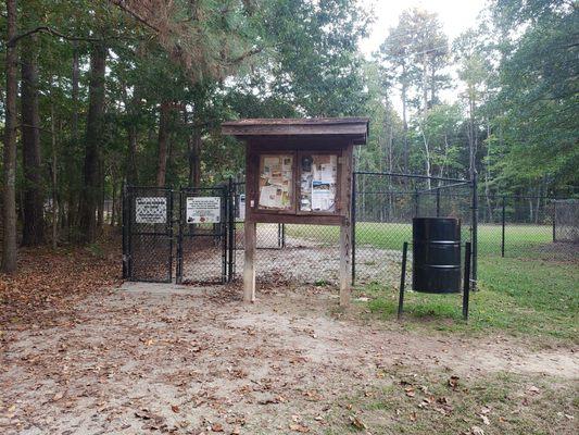 Entrance to dog park