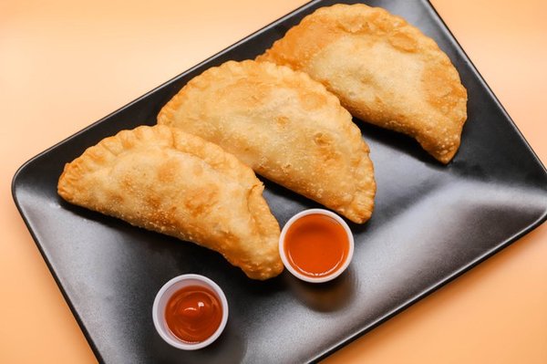 Empanadas: chicken, chicken & cheese, beef, cheeseburger