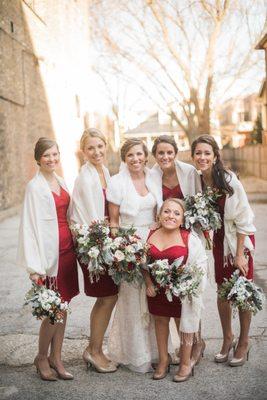 Perfect wintery bouquets for my February 2016 wedding.