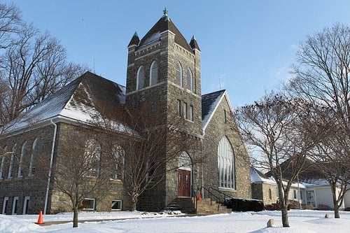 Hopewell's original chapel is still used for traditional worship.