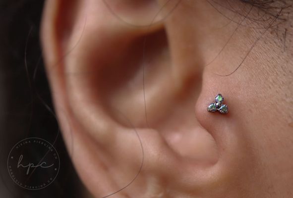 Tragus performed by Danica! Featuring a Trigem in paradise shine from NeoMetal :)