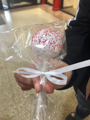 Red velvet cake pop