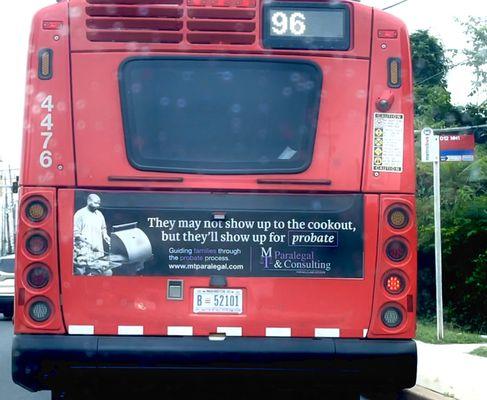 WMATA Bus Advertisement