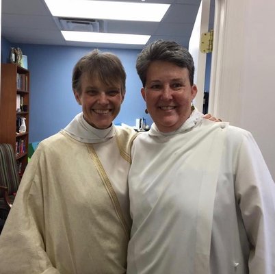 Bishop Mariann and New Rector, Rev. Beth