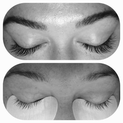 Need I say more?! Eye brow tint + Full set of Mink Lashes. Gorgeous!!!!