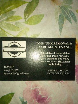 DMB Junk Removal & Yard Maintenance