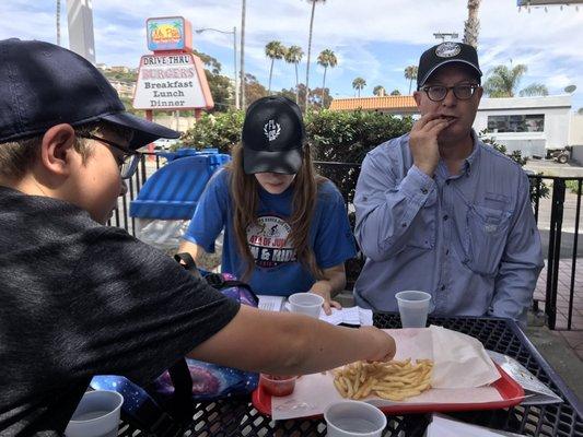 Thanks for the fries at Pete's Burgers!