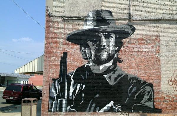 "Dying ain't much of a living" can be found on the backside of The Squeeze Box building at 108 E Second Street, Clarksdale,MS