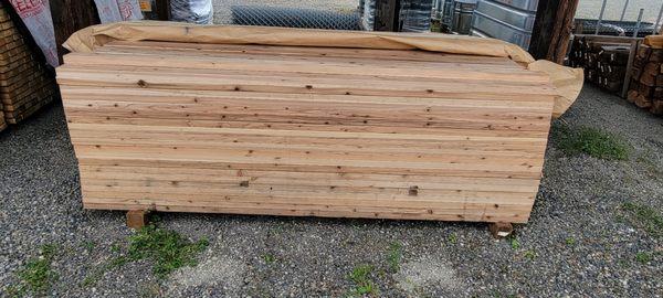 Need some Cedar Fencing?  We have 2"x4"x8' Japanese Cedar in stock! 
Inquire inside or call us!