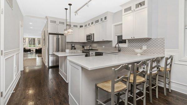 Renovated kitchen in Lakeview.