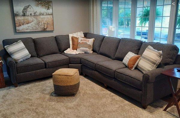 Our new Bassett sectional!