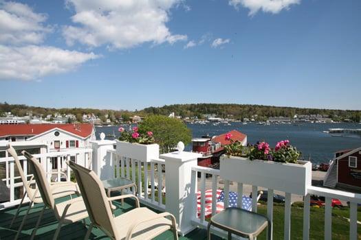 View from balcony at the Admirals Quarters