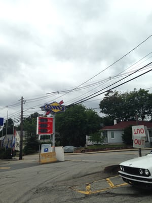 Elliot Sunoco Service -- 14 Elliot Street, Newton Highlands                 Sign