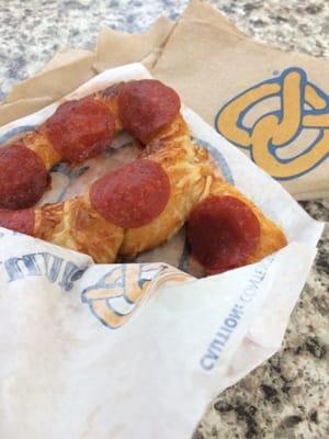 Auntie Anne's pepperoni perfection!