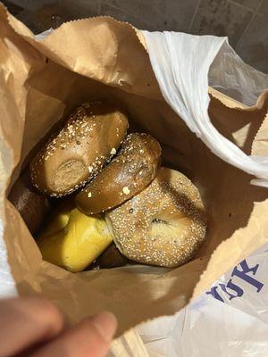 Delicious bagels