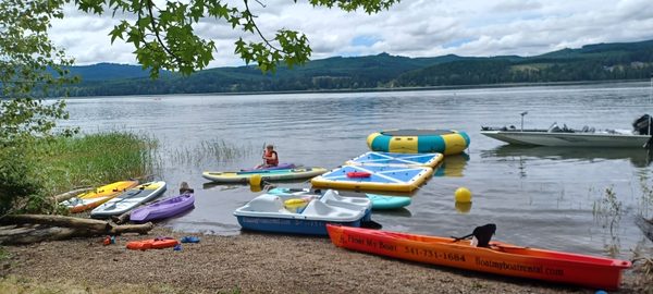 All set up and ready to paddle jump or fish.