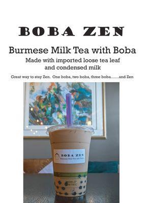 Boba Zen Poster