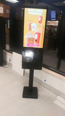 This is so cool it has a kiosk plus if you have the mobile app u can place on to go orders and jump the drive thru line