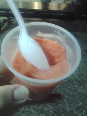 Watermelon italian water ice