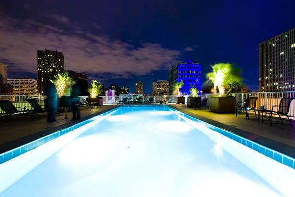 Rooftop night view