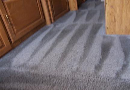 AFTER Duff's Carpet Dry Cleaning system used!